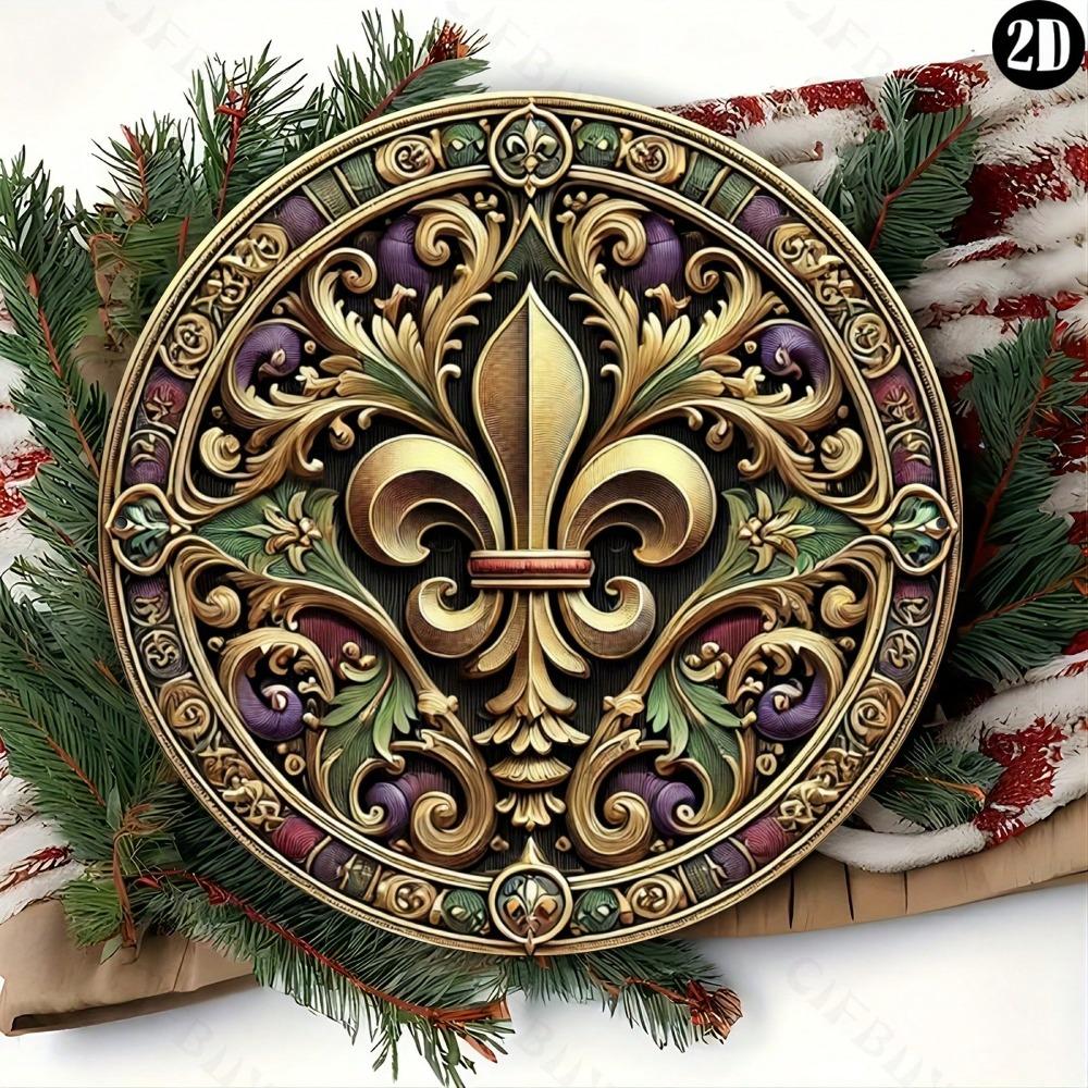 Vintage Mardi Gras Metal Wall Sign Home Bar Cafe Decor Gift