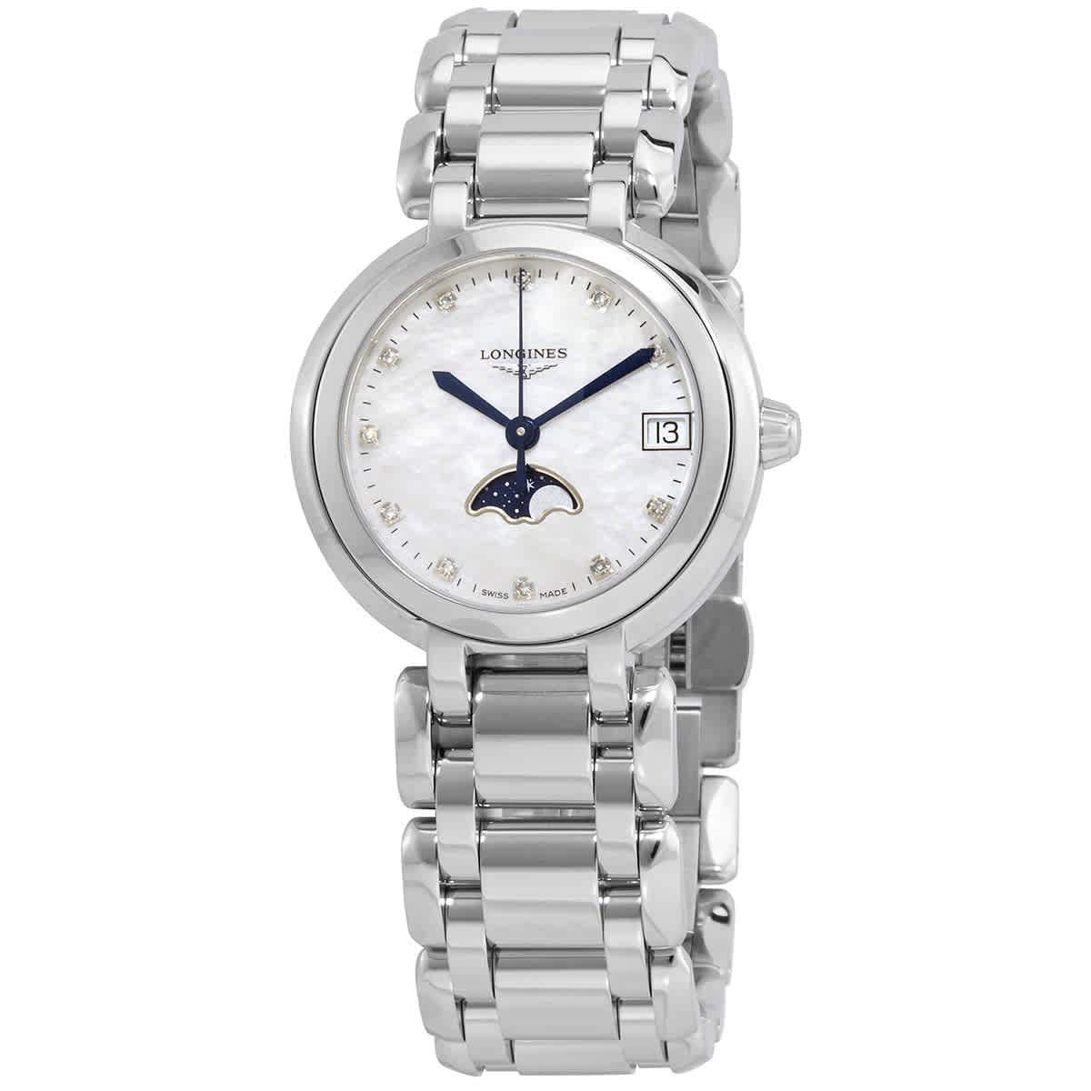 

Longines Prima Luna Quartz Diamond White Dial Unisex Wristwatch L8.115.4.87.6