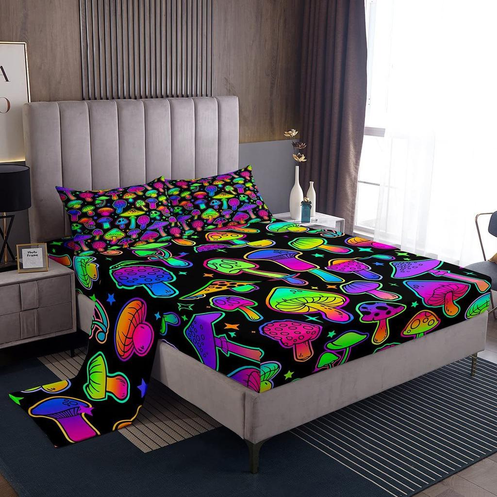 Gamepad pattern mattress four-piece digital printing bedroom room dormitory bedding decoration