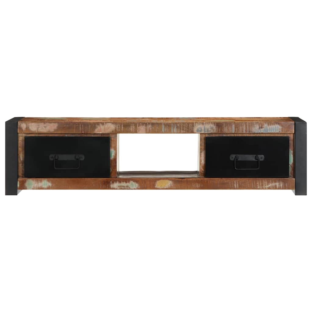 Szafka Rtv 100X30X25 Cm Drewno Lite Odzyskane