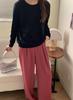 2026 Women's Fine Wool Round Neck Long Sleeve Loose Sweater for Autumn/Winter