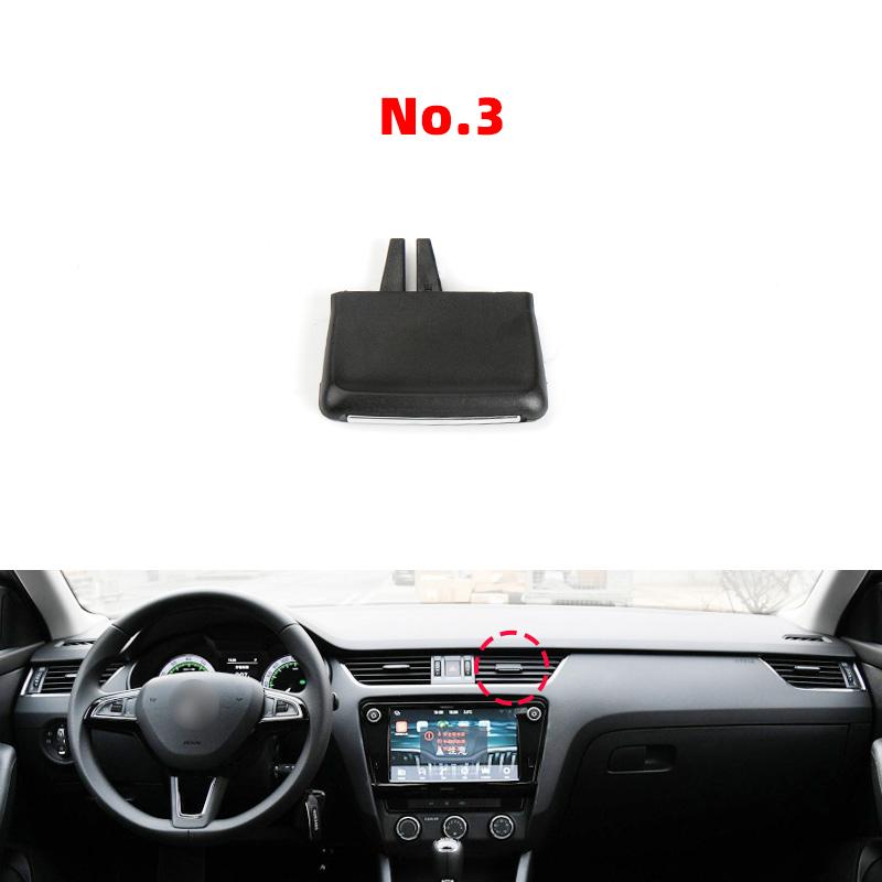 New Adjustment Plectrum Knob Dash Air Vent Grill Pick Trim Silde Cilp For Skoda Octavia 3 MK3 A7 2018 2019 2020 2015 2016 2017