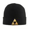Gold Triforce Symbol-Zelda Warm Knitted Cap Fashion Bonnet Hat Autumn Winter Outdoor Beanies Hats for Unisex Adult