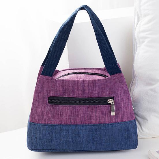 Lunch Bag Large Opening Design with Thickened Structure Oxford Carrier Large Capacity Lunch Bag for Office Students