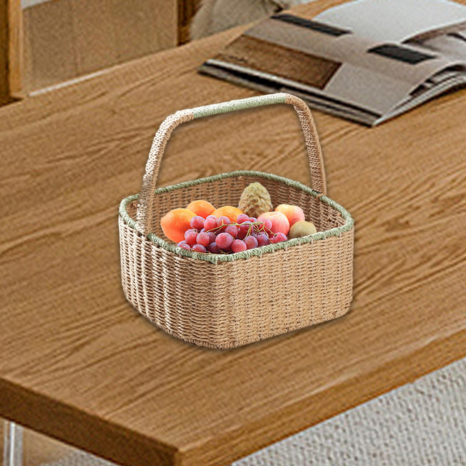 

Корзина для хранения ручной работы, органайзер для ванной, домашние корзины ручной работы для домашнего хозяйства светло-зеленый