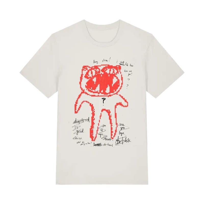 Radiohead Radio Commander Band Graffiti Rock Casual T-Shirt Men s and Women s Luxury Band Brand Top 2026 S разноцветный