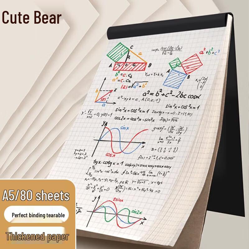 Mengke Bear Tear-off Notepad & Sketchbook A5