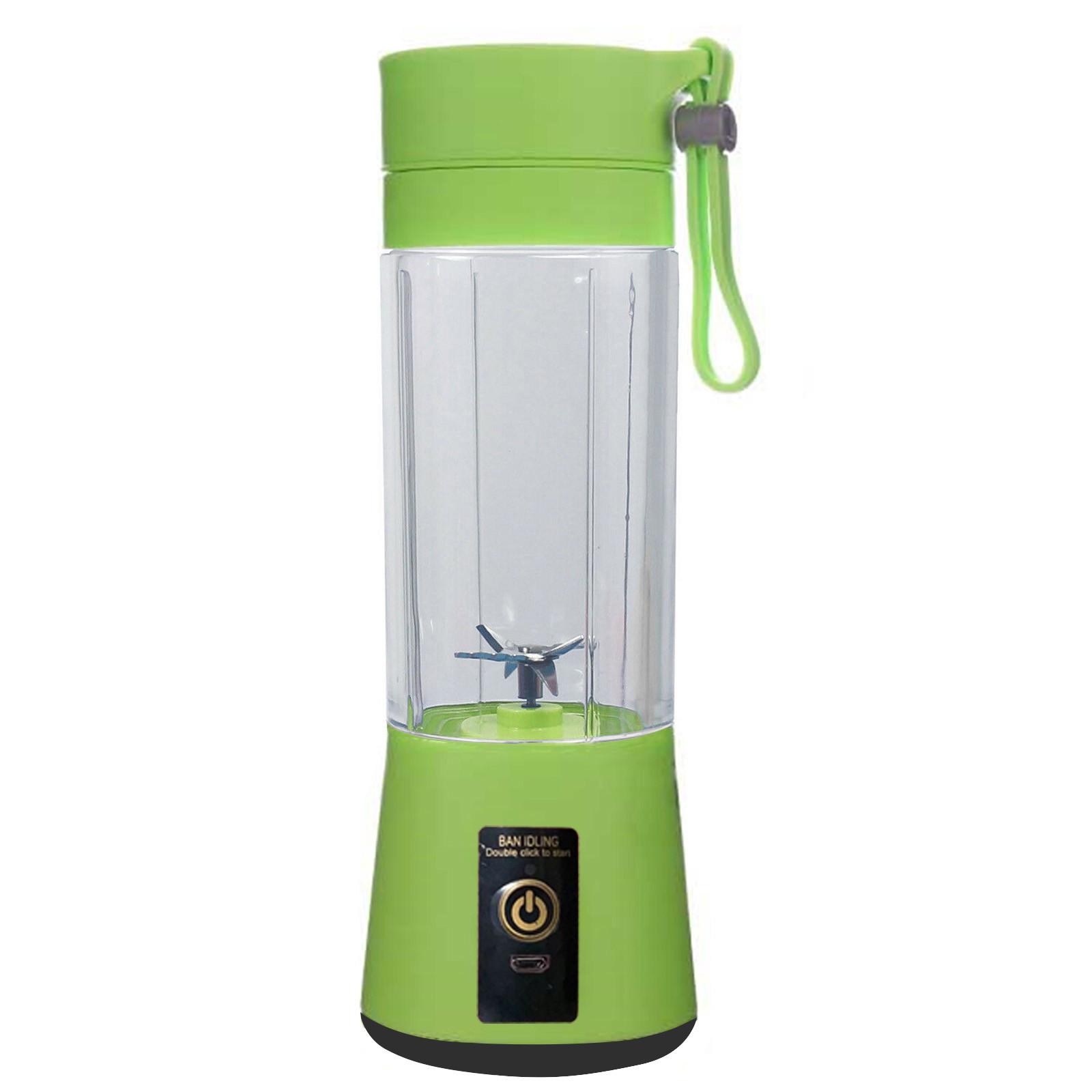 

Портативні блендери Персональна соковижималка з USB Перезаряджуваний міксер фруктового соку для смузі коктейлів 380 мл One Size зелений
