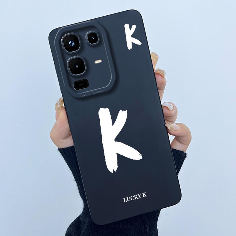 

For Infinix Note 50s 50x Cover Case Initial Letter Silicone Soft Phone Bumper For infinix Note50s X6870 Note50x X6857B Casing Infinix Note 50S 5G