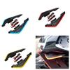 2Pcs Fixed Wind Wings With LED Light Adhesive Decoration Sticker Motorcycle Front Side Spoiler Winglets Aerodynamic Wing Set
