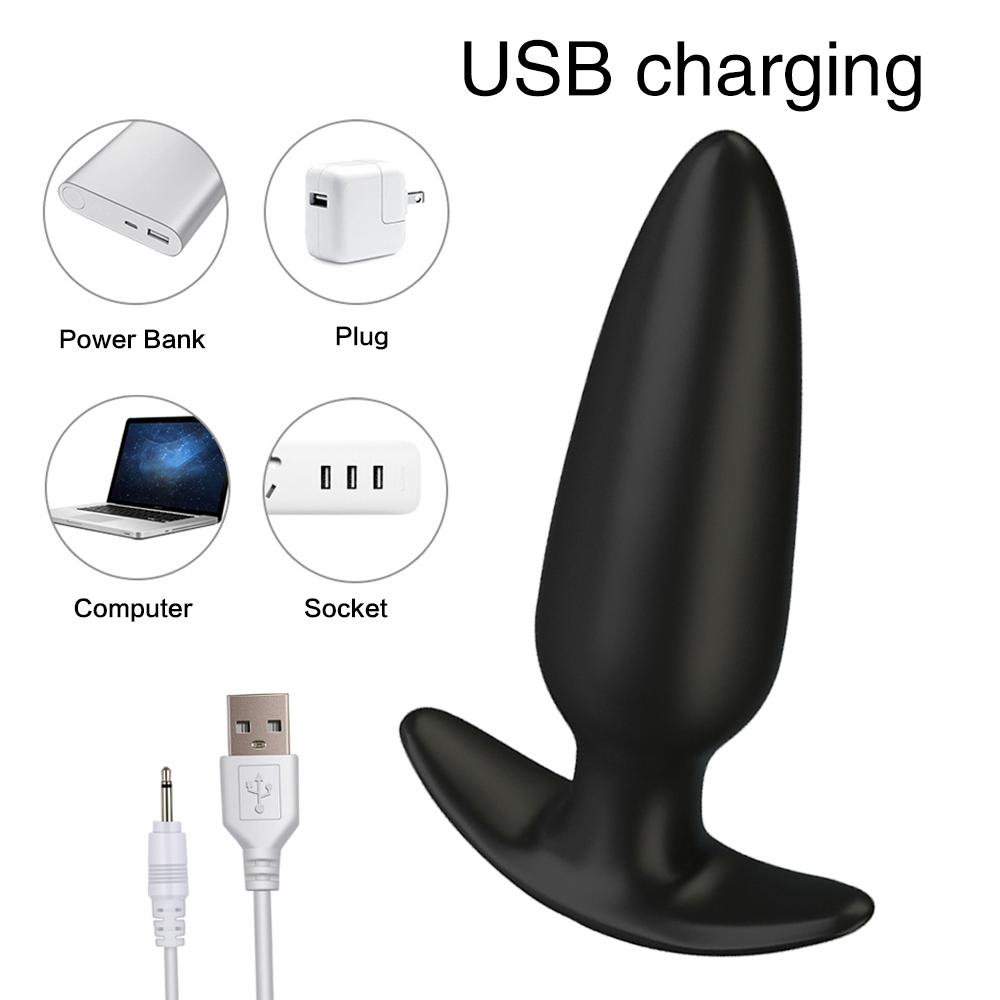Vibrerende rumpestøpsler Dildo Vibrator Prostatamassasje Trådløs fjernkontroll Analplugg G-punktstimulator Sexleketøy for kvinne