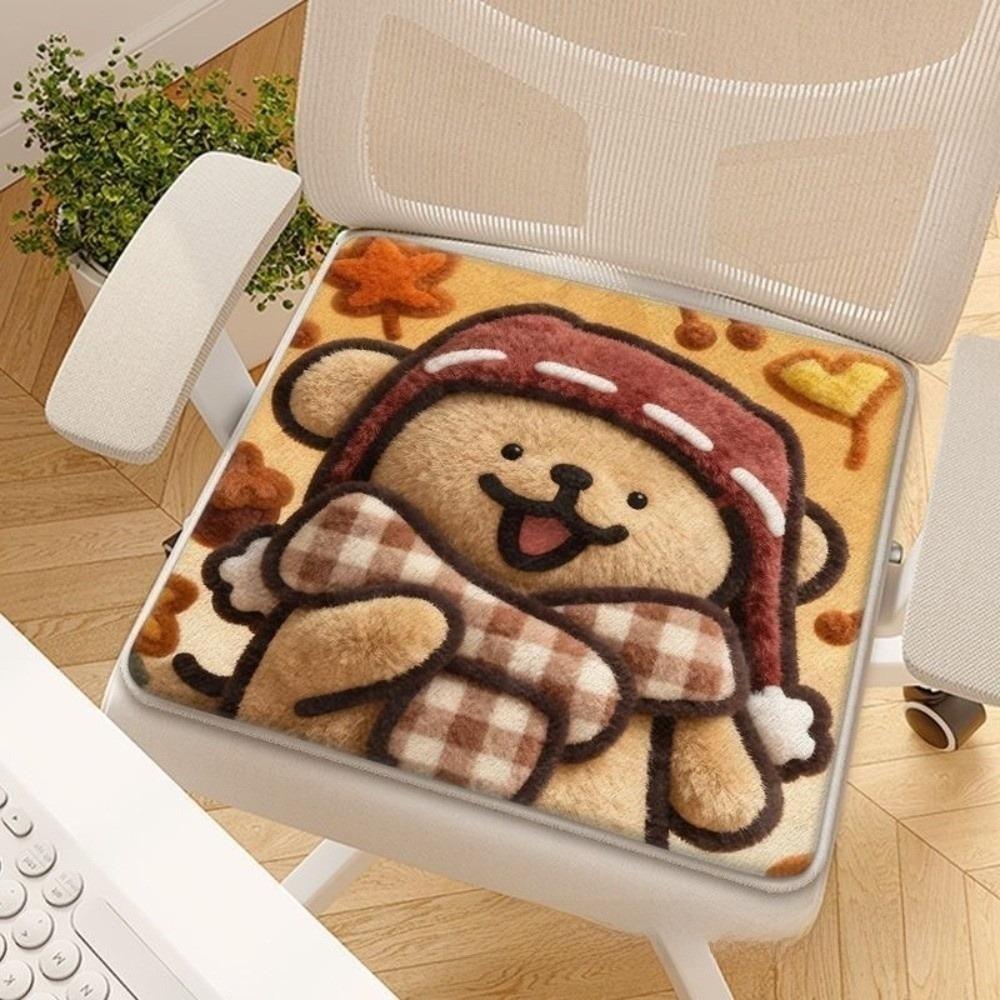 

Cute 40*40cm Poker Cushion Fabric Soft Texture Abstract Cushion Abstract Design Dining Chair Pad Office