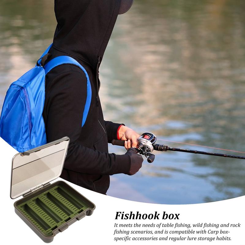 Fish hook box Built-in multi-grid structure Toolbox Plastic Storage Box Waterproof Dust-Proof Container Fishing Accessories