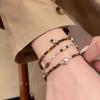 Tiger Eye Stone & Coffee Bean Beaded Bracelet - Retro Design for Men & Women
