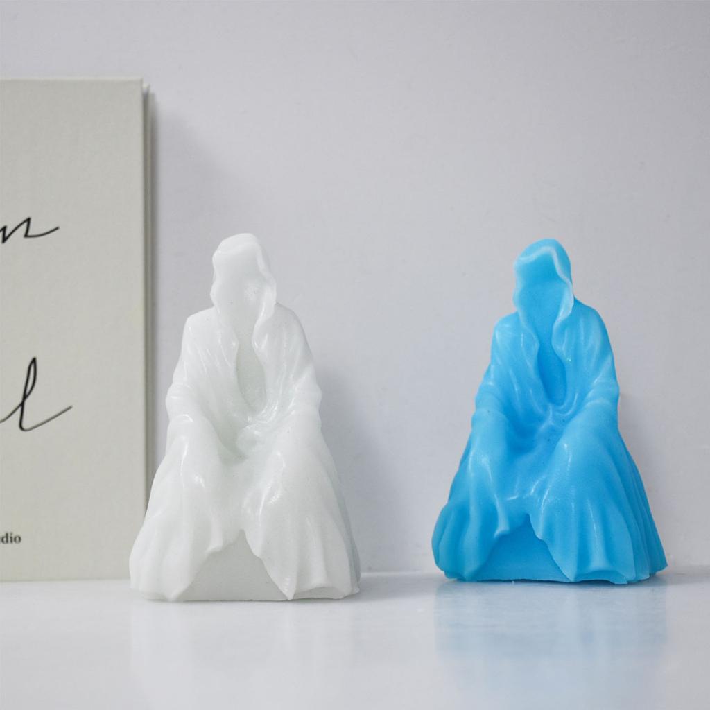 Black Clothes Man Silicone Molds Wedding Party Dinner Candle Making Soap Molds DIY Handwork Aromath Home Decor Mold