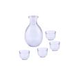 Vintage Japanese Sake Set Glass Cup Flagon Liquor Cup Pot And Cups Home Bar Sake White Wine Pot Wine Warmer Creative Drinkware Gifts