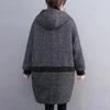 Women's Autumn and Winter Loose Hooded Plus Size Coat Casual Temperament Daily Jacket
