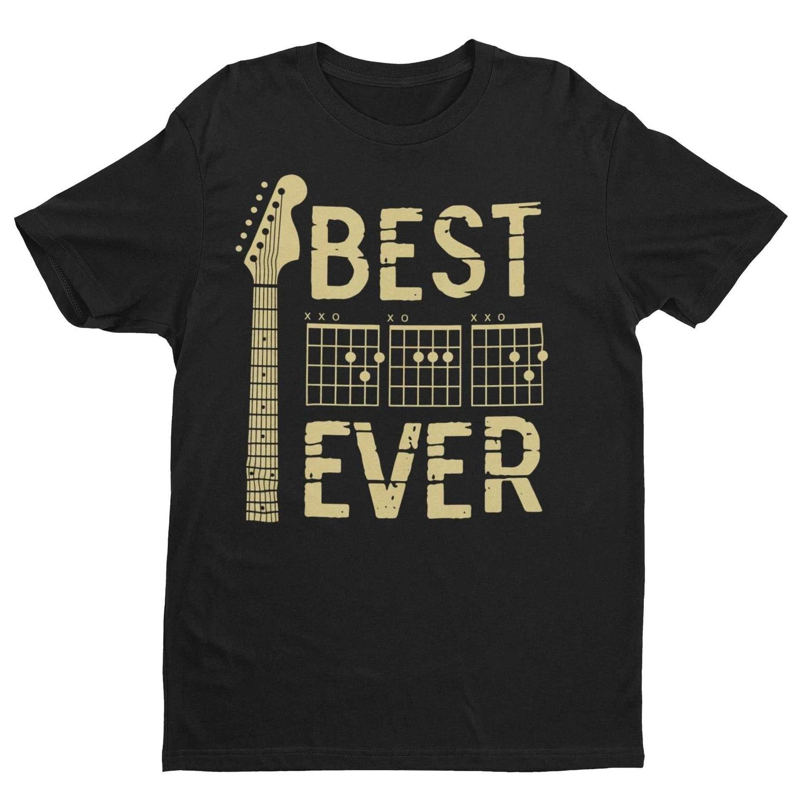 Best Dad Ever DAD in Chords Tab Guitar T Shirt Fathers Day Gift Idea Guitarist L