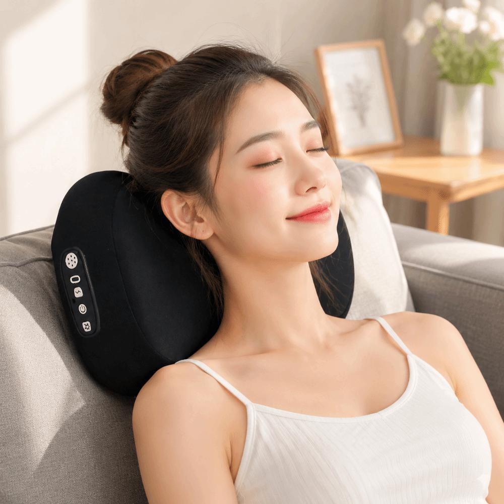 EMS Cervical Massage Pillow Hot Compress Lumbar Support Massage Office Use