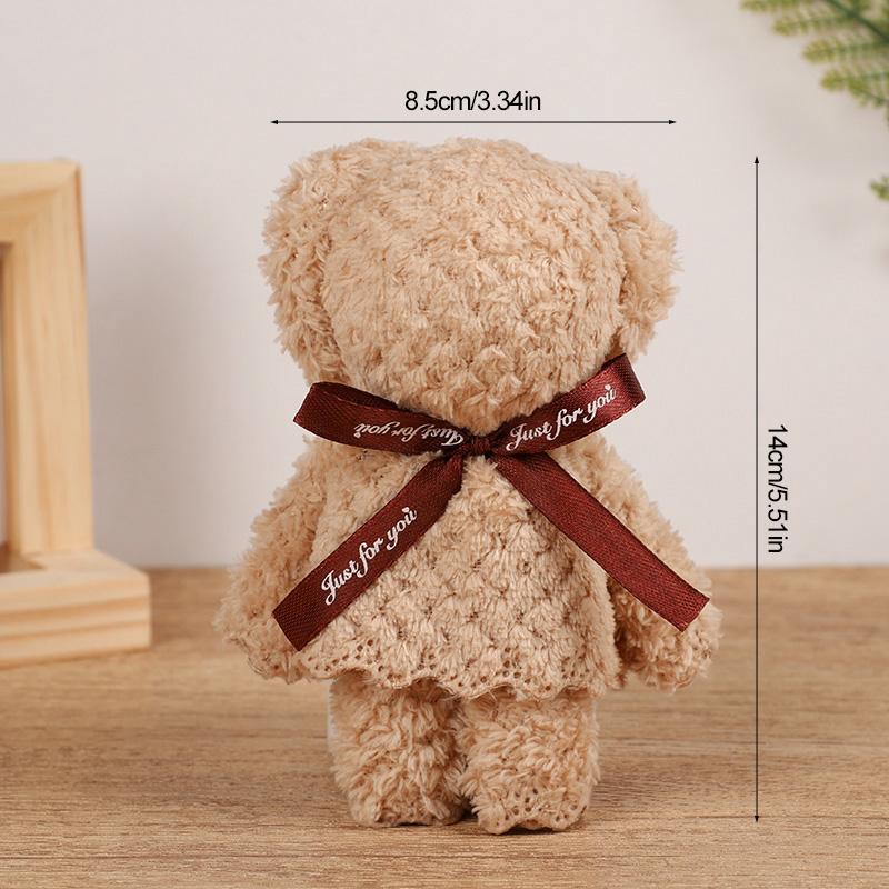1-20Pcs Coralsilk Bear Towel Gift for Wedding Valentine's Day Baby Shower Kids Birthday Party Favors Christmas Easter Decoration