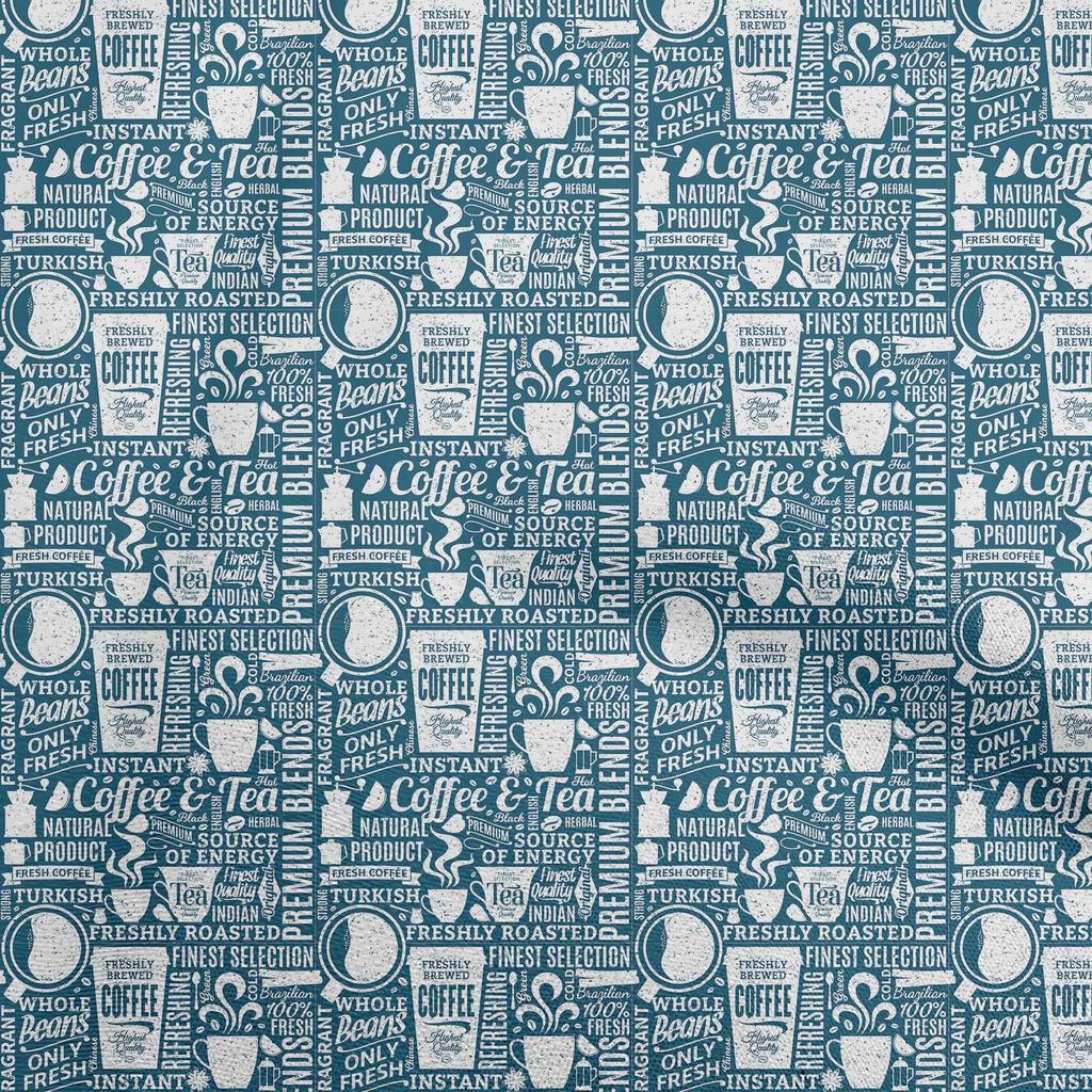 oneOone Cotton Flex Black Fabric Nostalgia Coffee Sewing Fabric By The Yard Printed Diy Clothing Sewing Supplies 40 Inch