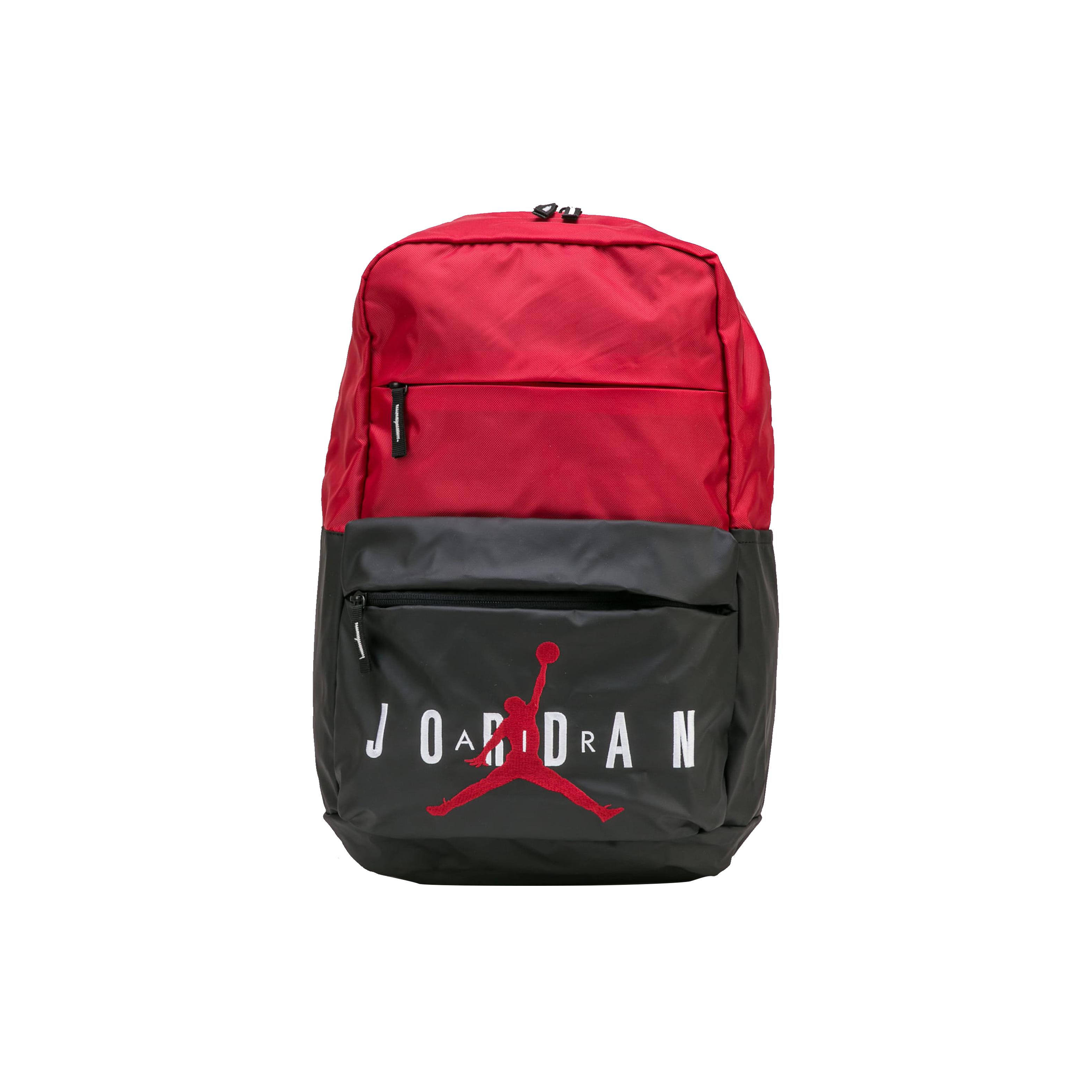 

New Jordan Polyester Basketball Bag Backpack Regular Unisex Bred Black Red 9A0408-KR5 27.9*15.0*49.0CM