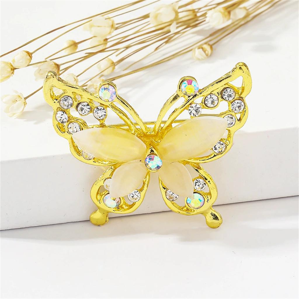 Exquisite Charm Butterfly Brooch Creative Romantic Pin Brilliant Luxury Jewelry Accessories Clothing Bags Decoration Party Gifts