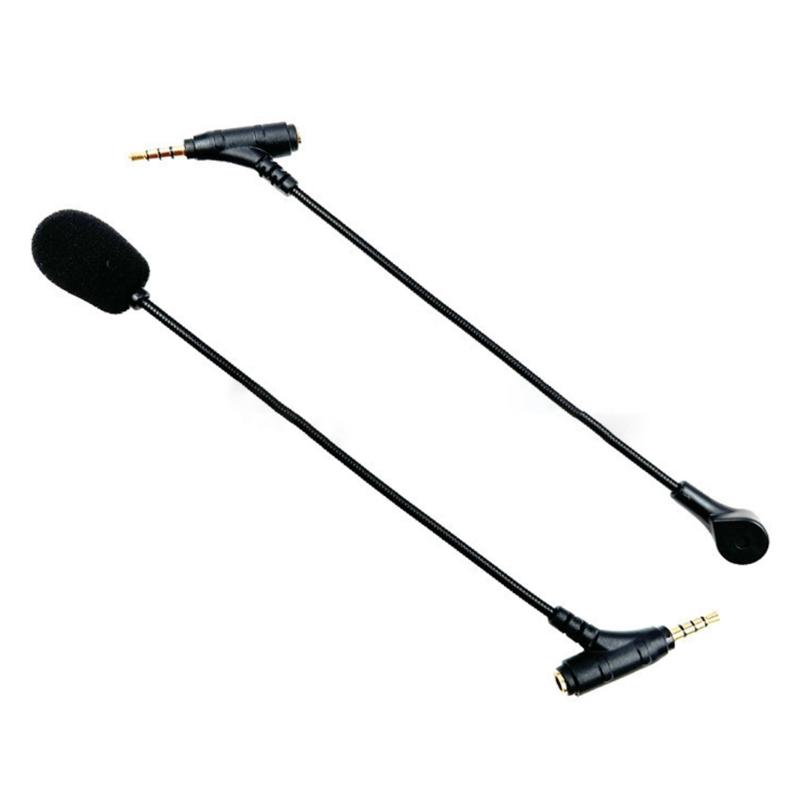 Mic Replacement 3.5mm Detachable Game Microphone Boom for Head Mounted Headphones Gamings Headsets