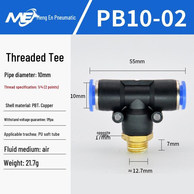 Copper Corrosion-Resistant Pneumatic Quick Connector Fitting for Air Compressors