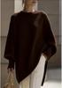 2026 Autumn/Winter Women's Solid Color Loose Knitwear: European & American Round Neck Pullover Sweater