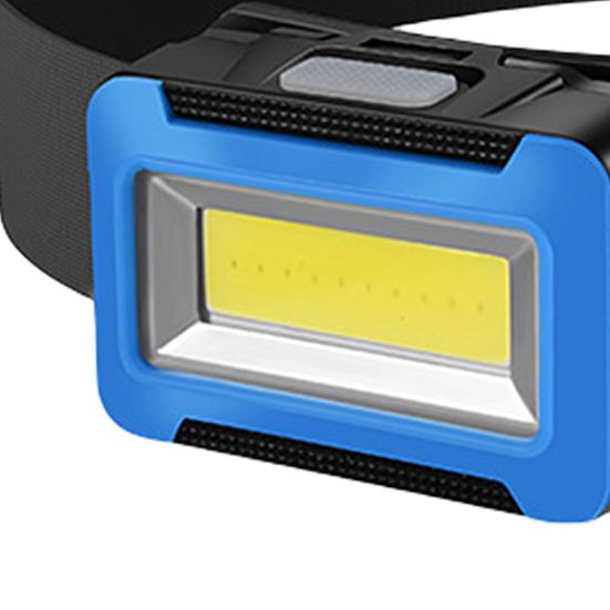 Head Lamp 45 Degree Adjustable Battery Operated Elastic Band Waterproof Multifunctional Illumination Plastic Strong Light COB Night