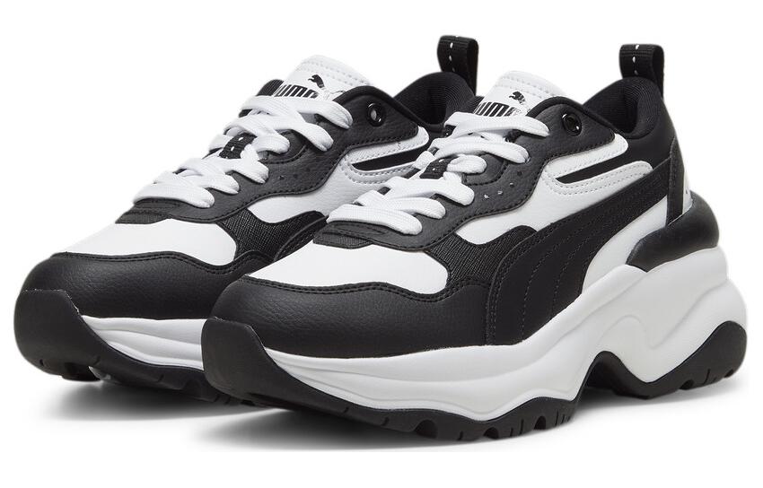 PUMA Cilia Wedge 'Black White' Women's 393915-07