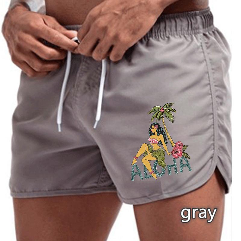 BBK-76 Summer New Men's Quick-Drying Swim Trunks Sports Pants Swimwear Beach Shorts Jogging Shorts Sports Creative Basketball Print