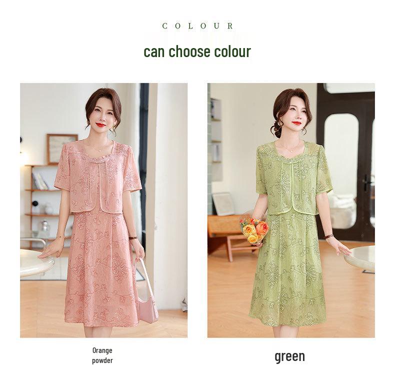 Summer 2026 High-End Two-Piece Dress for Women: Elegant, Mid-Aged Style
