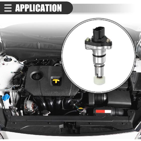 Motoforti Speed Sensor, Transmission Vehicle Speed Sensor, for Toyota MR2 1991-1995, Plastic Metal, No.8318112050, Black Silver Tone