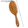 39 Teeth Head Massage And Gua Sha Tool Long Handled Massage Comb Scalp Head Meridian Comb Thickened Wide Wooden Comb