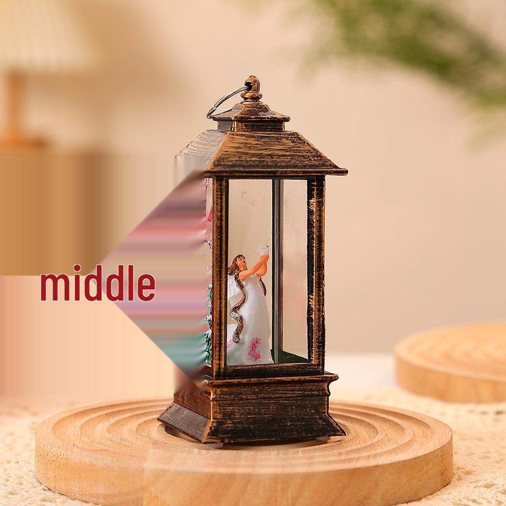 LED Santa Claus Christmas Lantern - Handheld Interior Decoration