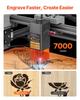 Laser Engraver, 10W, Laser Engraving and Cutting Machine with Enclosure, Laser Cutter Engraver Machine, 300 x 300 mm Working Area, 7000 mm/min, for