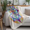 Colorful Geometric Pattern Blanket Abstract Hexagon Design Soft Fleece Throw Blanket Decorative Throw Blanket Home Decor Gift