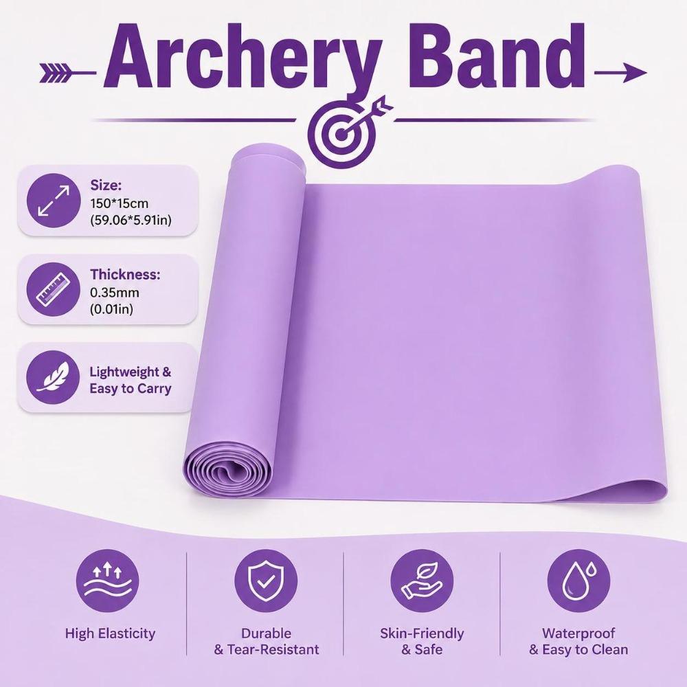 Latex Archery Tension Band Good Rebound Arm Strength Band for Posture Adjustment