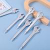 2Pcs Wrench Shape Design Ballpoint Pens Comfortable Grip Smooth Writing Pens Students Creative Stationery Party Gift