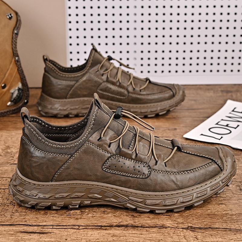 Casual Shoes Men's 2025 Autumn New Fashionable Versatile Non-slip Sports Shoes Men's Breathable One-pedal Soft-soled Tooling Shoes