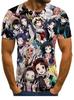 Ghost Annihilation Blade 3D Printed T-Shirt Men's and Women's Summer Fashion Casual Short Sleeve Neutral Harajuku Street Trend Super