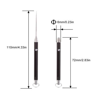 1Pc Edc Titan Legierung Push-Pull Zahnstocher Tragbare Camping Überleben Werkzeug