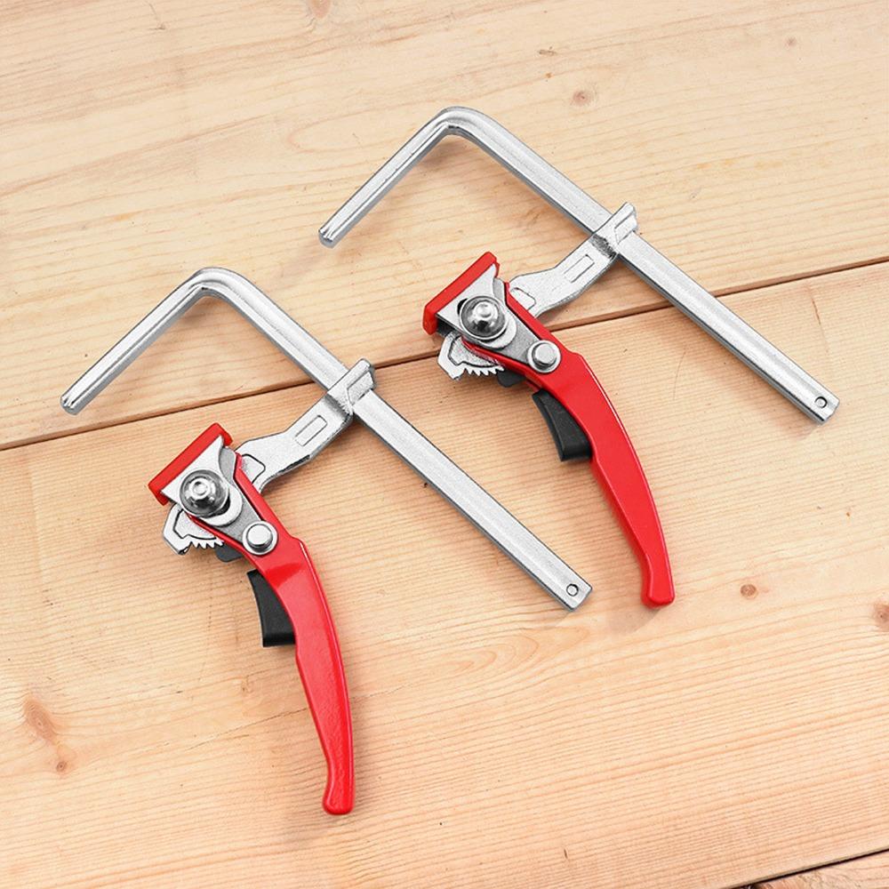 2pcs 530 Lbs Clamping Force Quick Release Clamp Quick Ratchet Mechanism Bar Clamp  For MFT Table