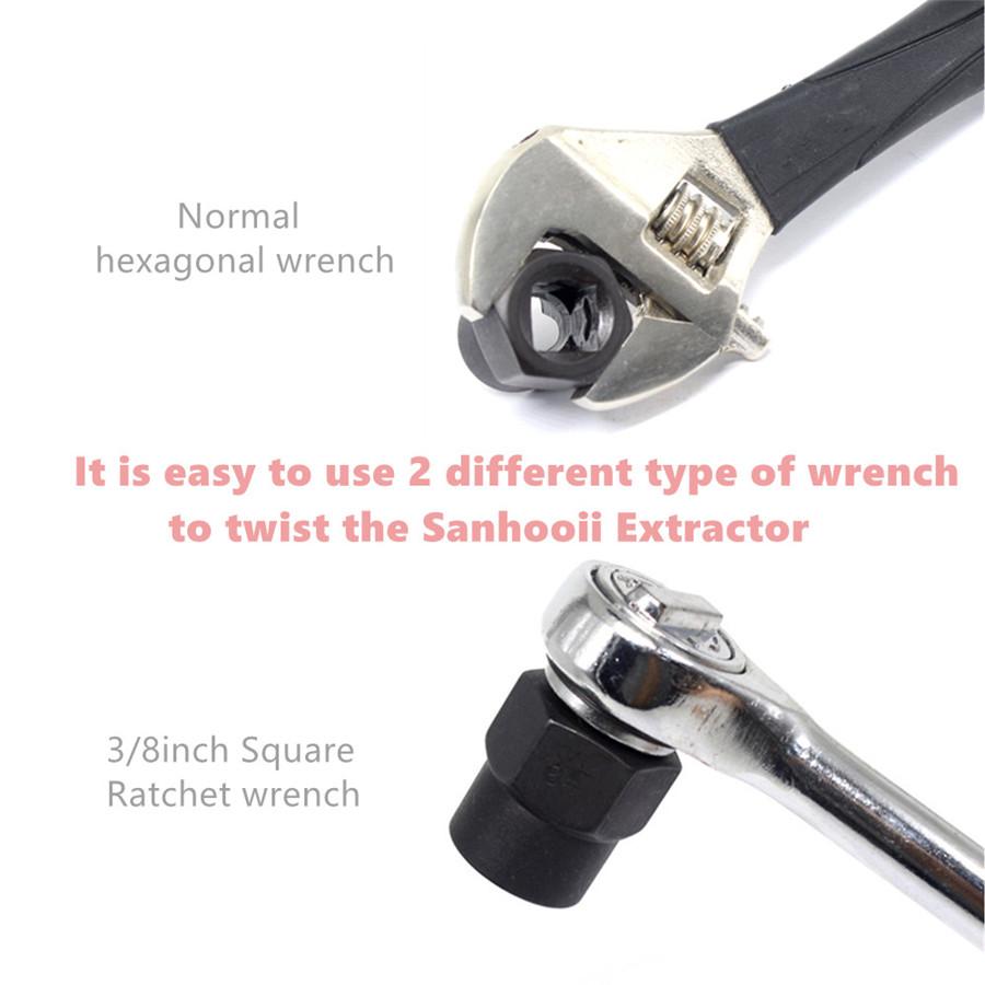 Universal 11PCS Damaged Nut Bolt Remover Stud Extractor Set Broken Bolt Removal Kit