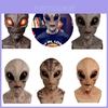 Unik design Alien-maske for Halloween Fullhode Alien-maske med skremmende funksjoner