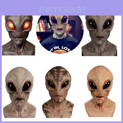 Uniek Ontwerp Alien Masker Voor Halloween Volledig Hoofd Alien Masker Met Angstaanjagende Kenmerken