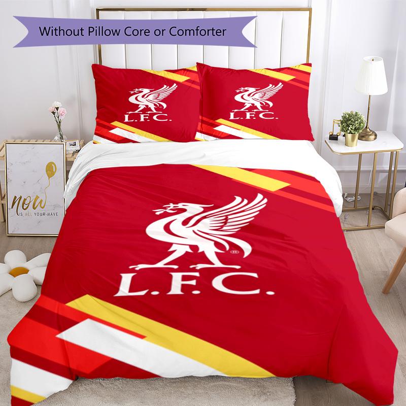 Liverpool Fc Bedding Set Perfect For Guest Room Machine Washable Christmas Gift