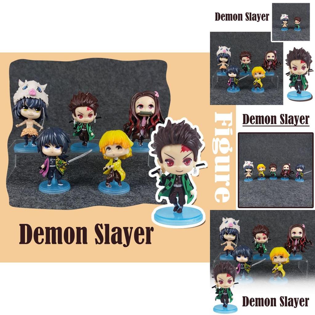 Adorable Demon Slayer Q Doll Model Car Desktop Ornaments For Collectible Decorations